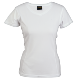 Alpha Ladies V-neck T-shirt White