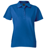 Ladies Pique Knit Golfer royal blue