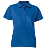 Ladies Pique Knit Golfer royal blue