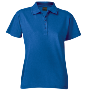 Ladies Pique Knit Golfer royal blue