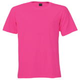 160g Crew Neck Barron T-shirt Bright Pink