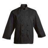 Mens Savona Long Sleeve Chef Jacket black