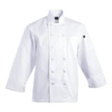 Mens Savona Long Sleeve Chef Jacket white
