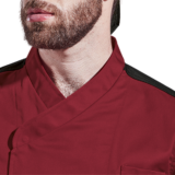 Roma Chef Jacket crossover neck detail