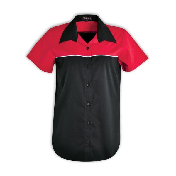 Traction Ladies Pit Crew Shirt (LWP1) black-red