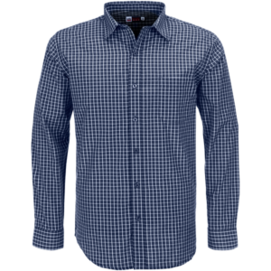 Aston mens long sleeve shirt navy